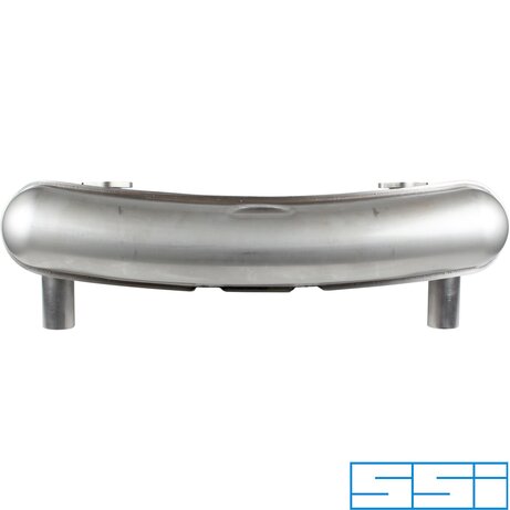 PartzBiz CE 1620801800 - Exhaust rear, Racing, with two Ø63