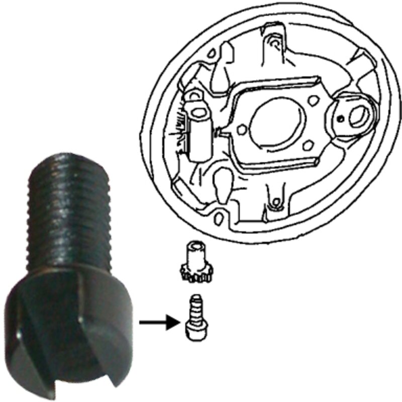 PartzBiz CE 8163850106 - สกรูปรับผ้าเบรก