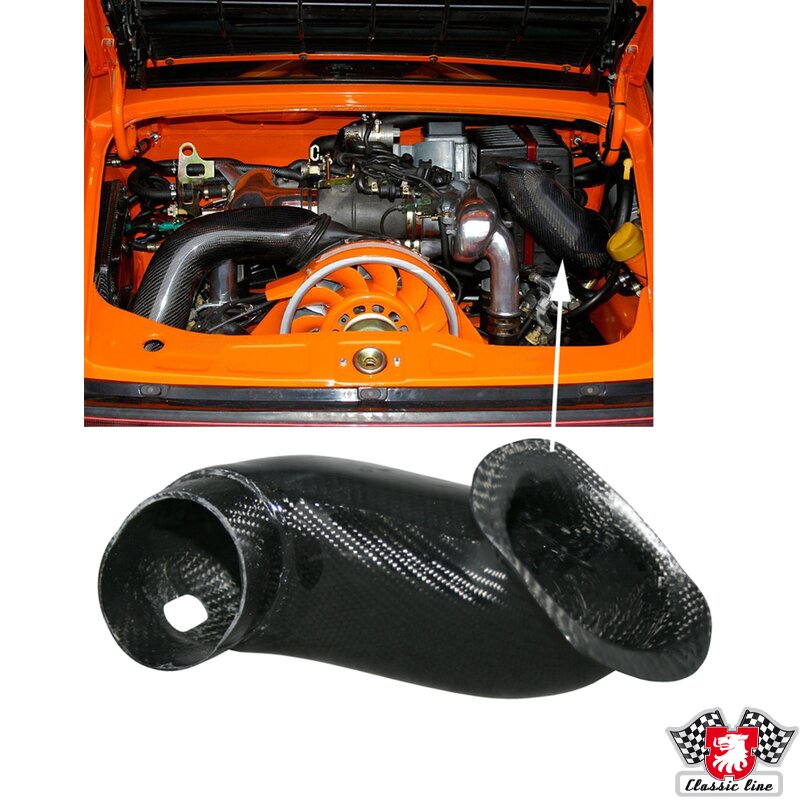 PartzBiz CE 1616000100 - Air ram pipe, carbon look