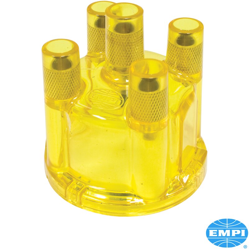 PartzBiz CE 8191201308 - Distributor cap, yellow transparent