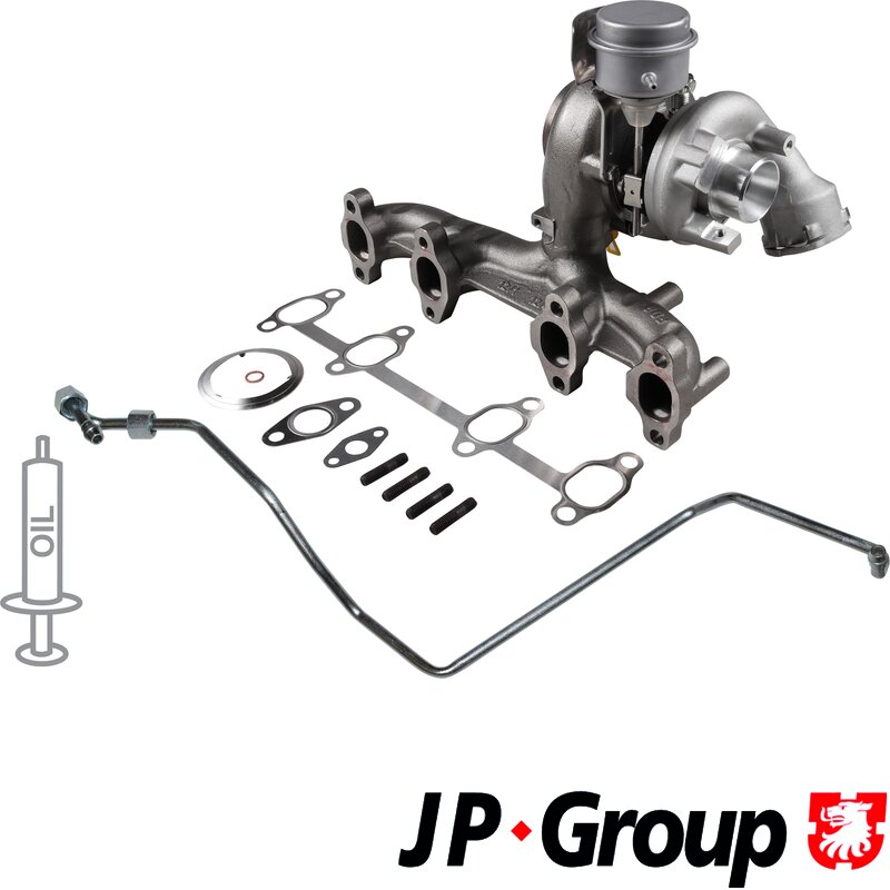 PartzBiz CE 1117800710 - Turbocharger Profi Kit