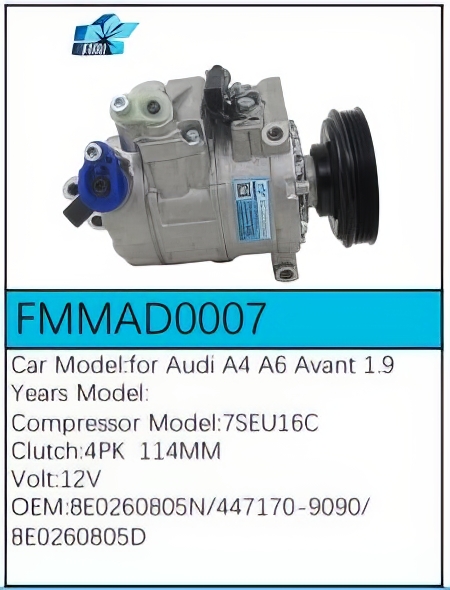 PartzBiz CE FMMAD0007 - Compressor for  Audi - FMMAD0007