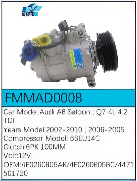 PartzBiz CE FMMAD0008 - สำหรับคอมเพรสเซอร์ Audi - FMMAD0008