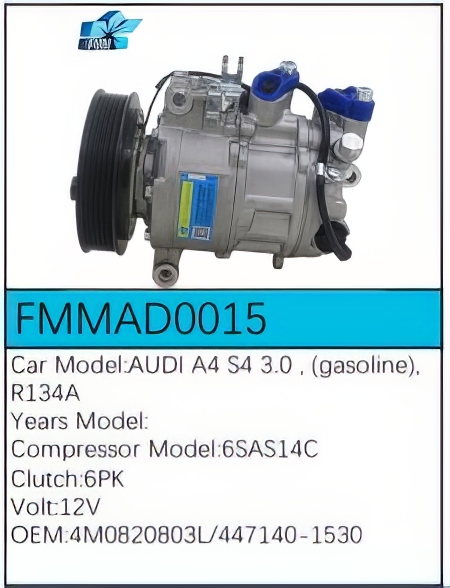 PartzBiz CE FMMAD0015 - Compressor for  Audi - FMMAD0015