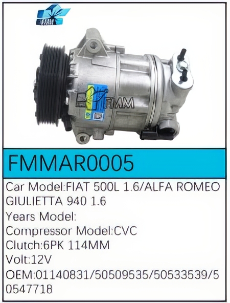 PartzBiz CE FMMAR0005 - Compressor for Alfa Romeo - FMMAR0005