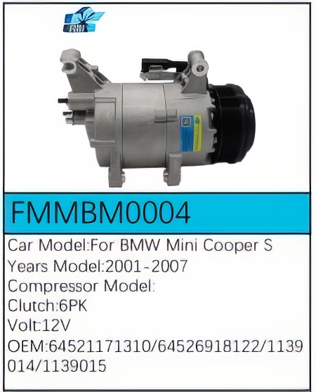 PartzBiz CE FMMBM0004 - Compressor for BMW - FMMBM0004