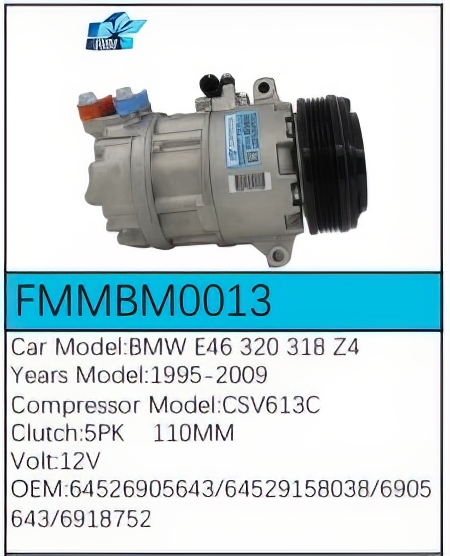 PartzBiz CE FMMBM0013 - สำหรับคอมเพรสเซอร์ BMW - FMMBM0013