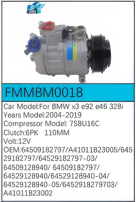 PartzBiz CE FMMBM0018 - สำหรับคอมเพรสเซอร์ BMW - FMMBM0018