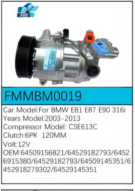 PartzBiz CE FMMBM0019 - สำหรับคอมเพรสเซอร์ BMW - FMMBM0019