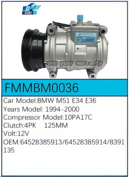 PartzBiz CE FMMBM0036 - สำหรับคอมเพรสเซอร์ BMW - FMMBM0036