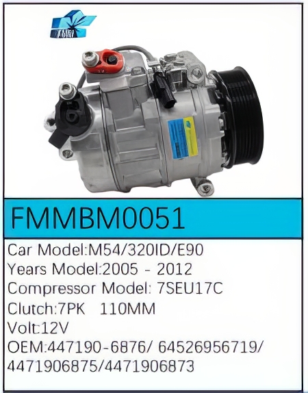 PartzBiz CE FMMBM0051 - สำหรับคอมเพรสเซอร์ BMW - FMMBM0051
