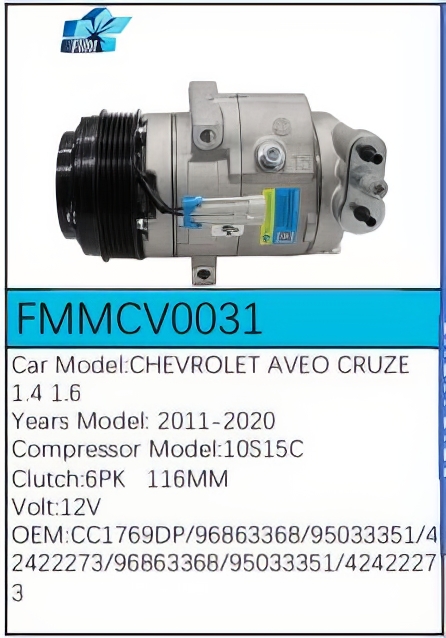 PartzBiz CE FMMCV0031 - สำหรับคอมเพรสเซอร์ Chevrolet - FMMCV0031