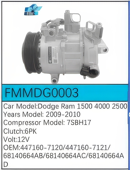 PartzBiz CE FMMDG0003 - สำหรับคอมเพรสเซอร์ Dodge - FMMDG0003