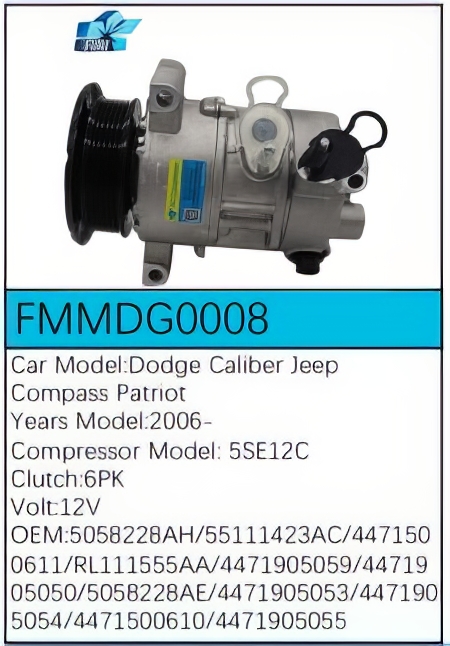 PartzBiz CE FMMDG0008 - Compressor for Dodge - FMMDG0008
