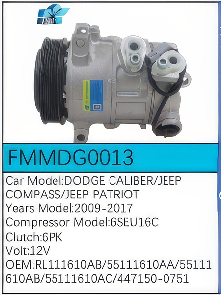 PartzBiz CE FMMDG0013 - Compressor for Dodge - FMMDG0013