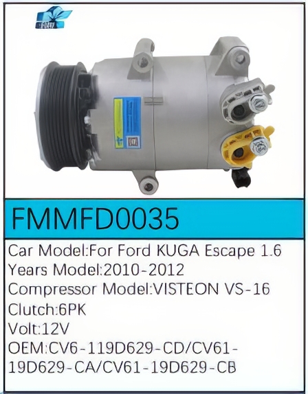 PartzBiz CE FMMFD0035 - Compressor for Ford - FMMFD0035