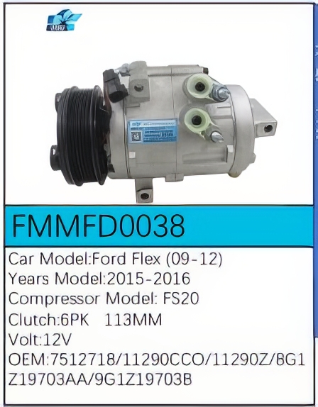 PartzBiz CE FMMFD0038 - Compressor for Ford - FMMFD0038