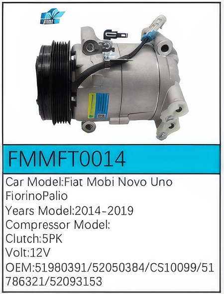 PartzBiz CE FMMFT0014 - สำหรับคอมเพรสเซอร์ Fiat - FMMFT0014