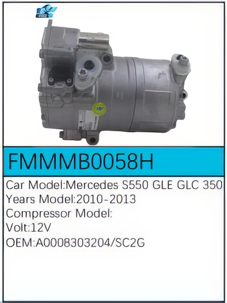 PartzBiz CE FMMMB0058H - Compressor for Mercedes-Benz - FMMMB0058H