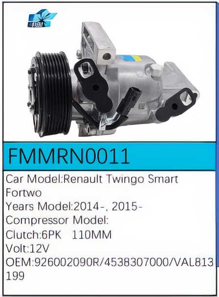 PartzBiz CE FMMRN0011 - สำหรับคอมเพรสเซอร์ Renault - FMMRN0011