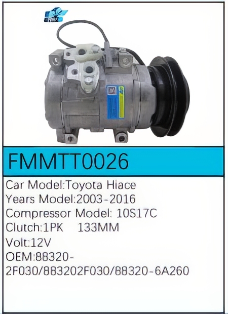 PartzBiz CE FMMTT0026 - สำหรับคอมเพรสเซอร์ Toyota - FMMTT0026