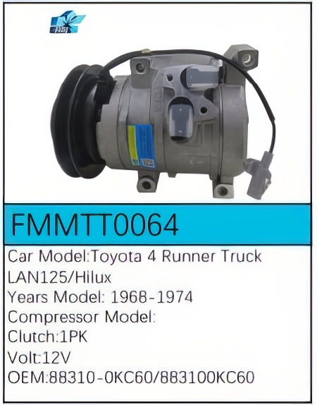 PartzBiz CE FMMTT0064 - สำหรับคอมเพรสเซอร์ Toyota - FMMTT0064
