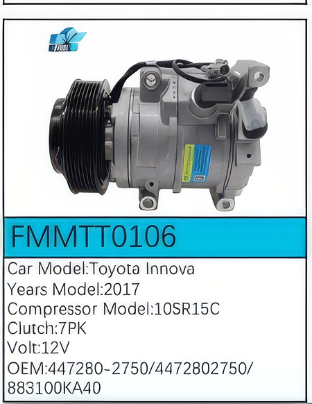 PartzBiz CE FMMTT0106 - สำหรับคอมเพรสเซอร์ Toyota - FMMTT0106