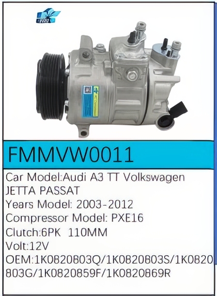 PartzBiz CE FMMVW0011 - Compressor for  Volkswagen - FMMVW0011