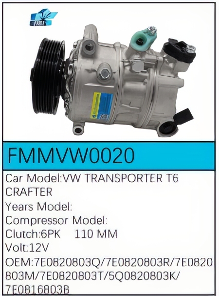 PartzBiz CE FMMVW0020 - Compressor for Volkswagen - FMMVW0020