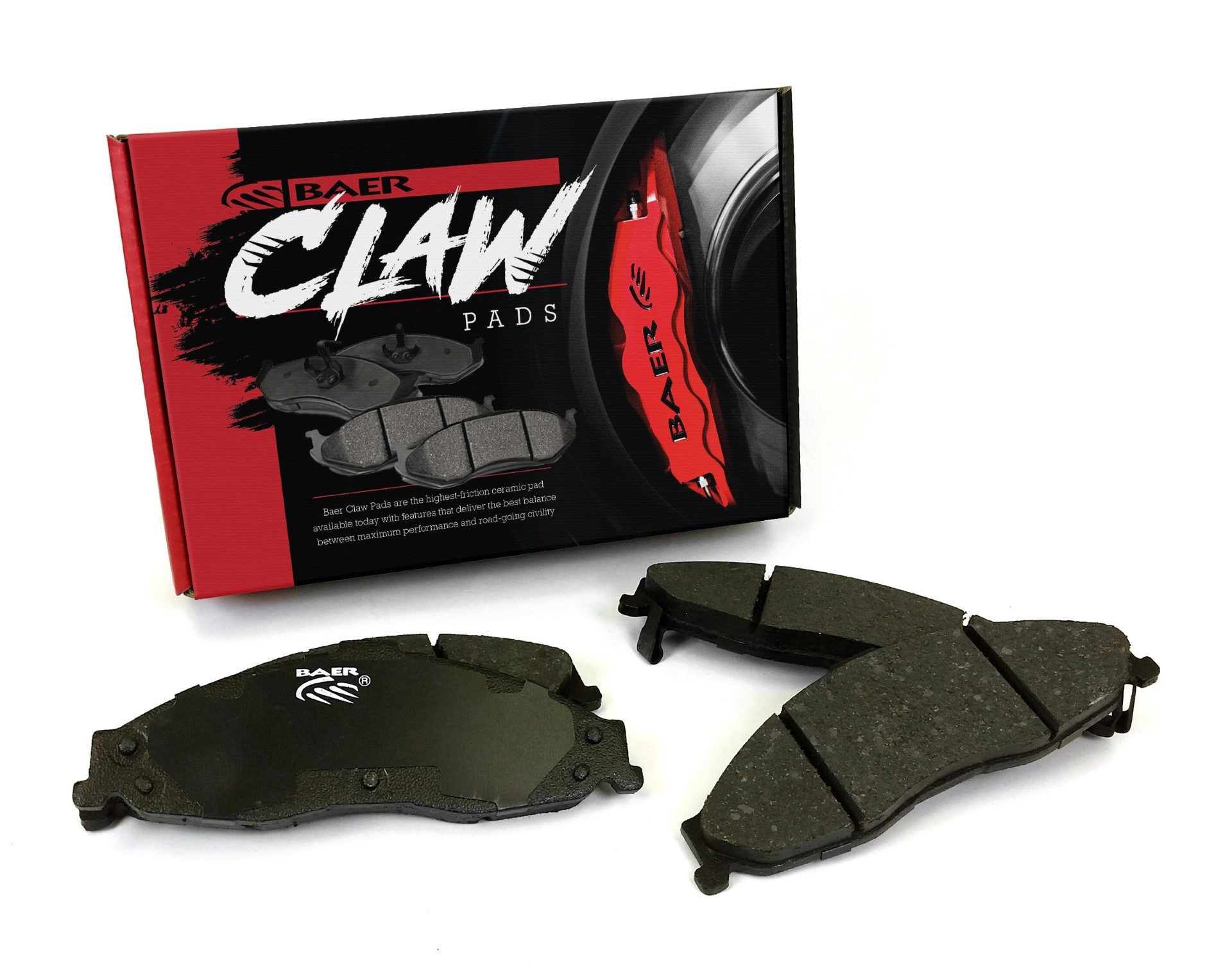 PartzBiz CM D1399B - Baer Brakes Claw Brake Pads, Front