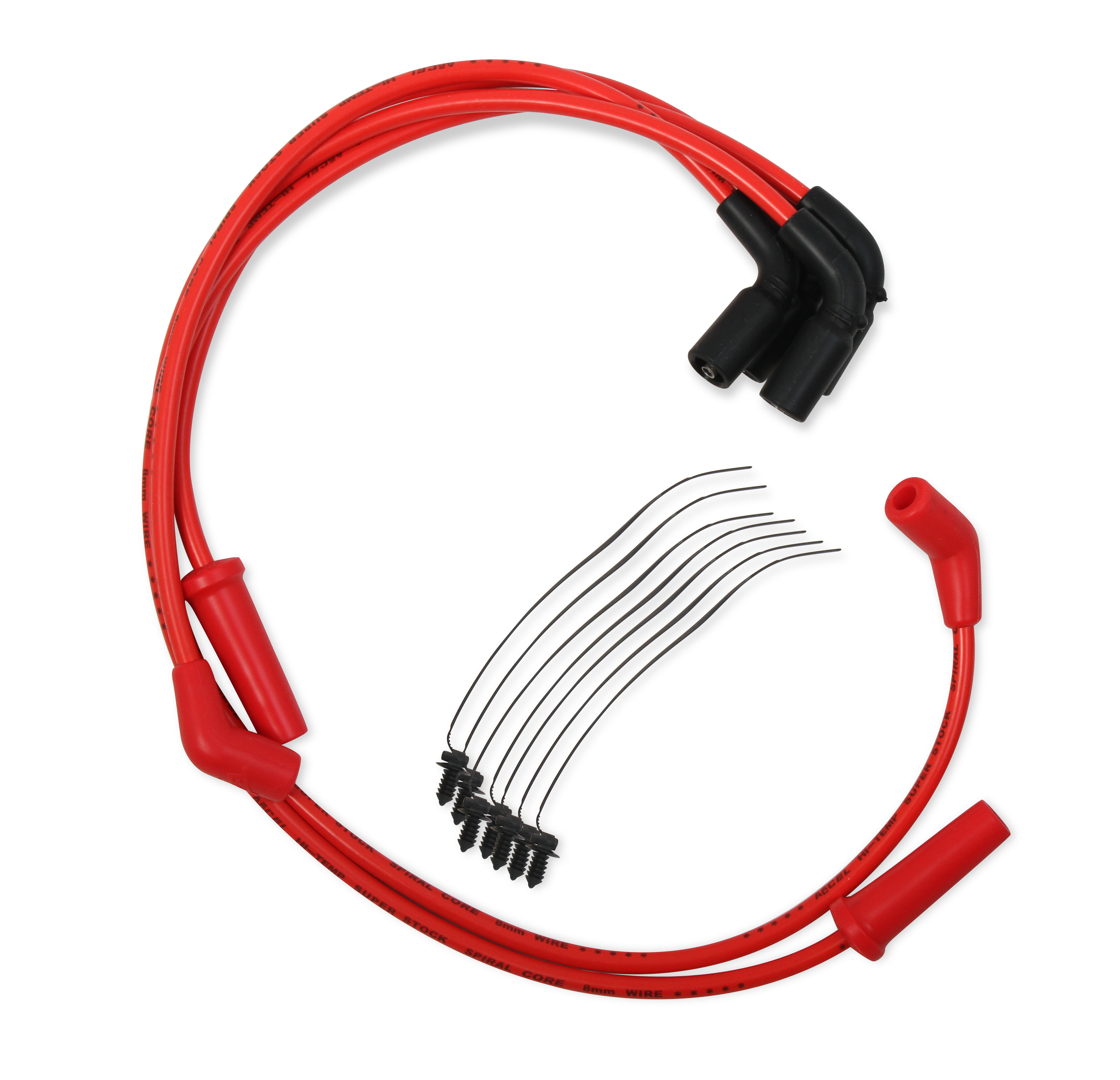PartzBiz CM 171116-R - WIRE SET, 17-UP MILWAUKEE 8 - RED