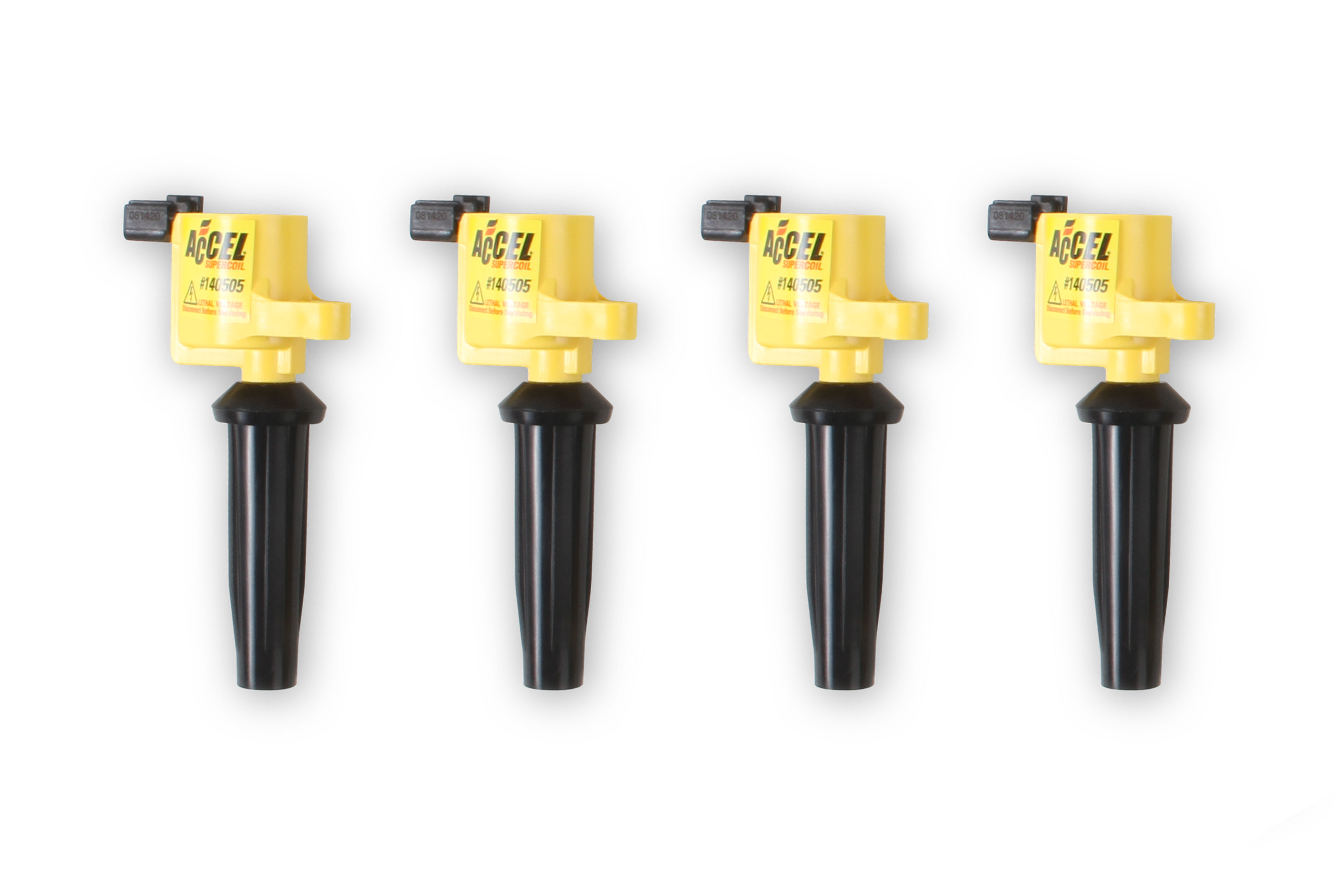 PartzBiz CM 140505-4 - คอยล์จุดระเบิด ACCEL - SuperCoil - Mazda 2.0/2.3L - I4 - 4-Pack