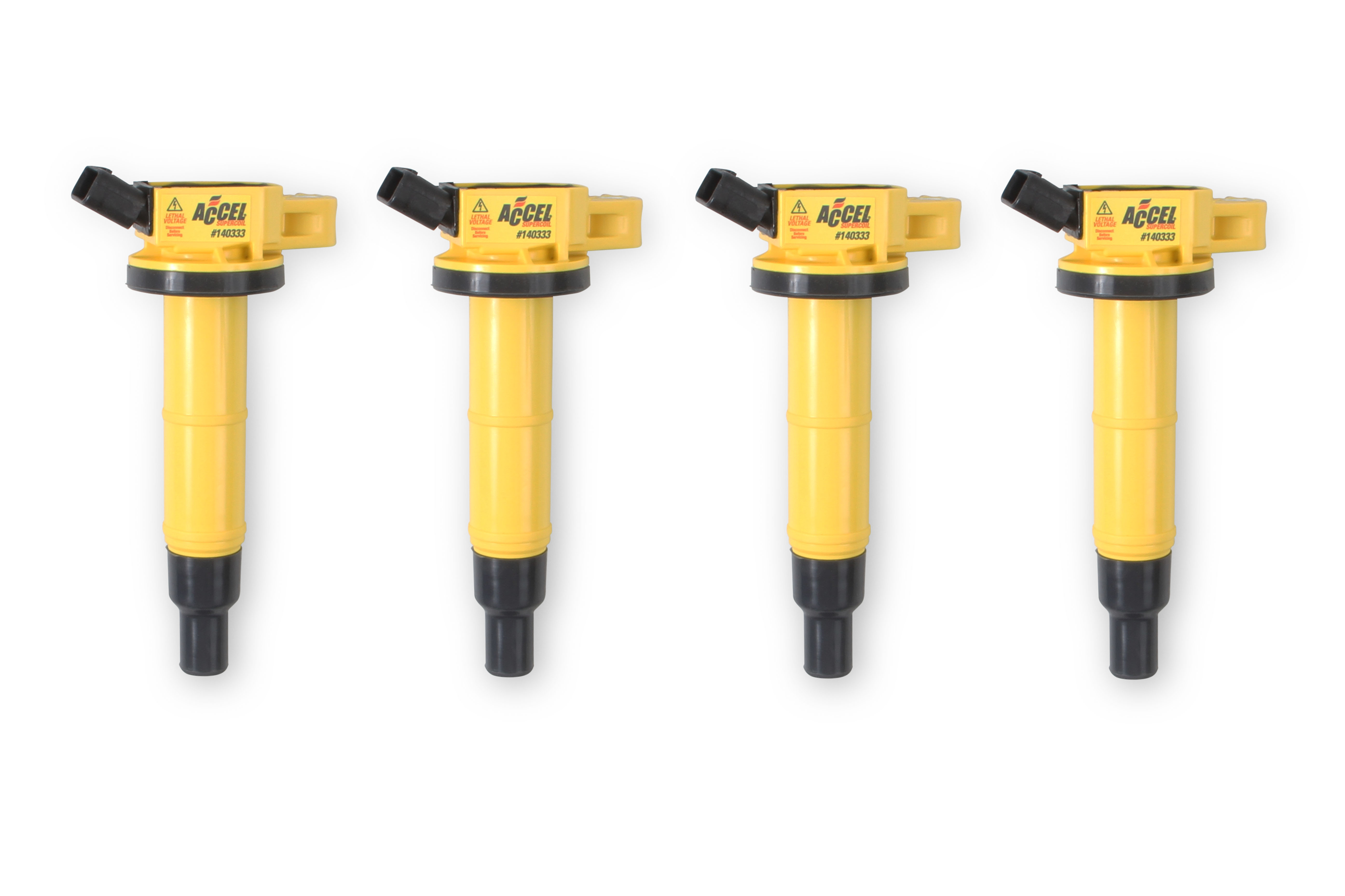 PartzBiz CM 140333-4 - คอยล์จุดระเบิด ACCEL - SuperCoil - Toyota - 2.4L - I4 - 4-Pack