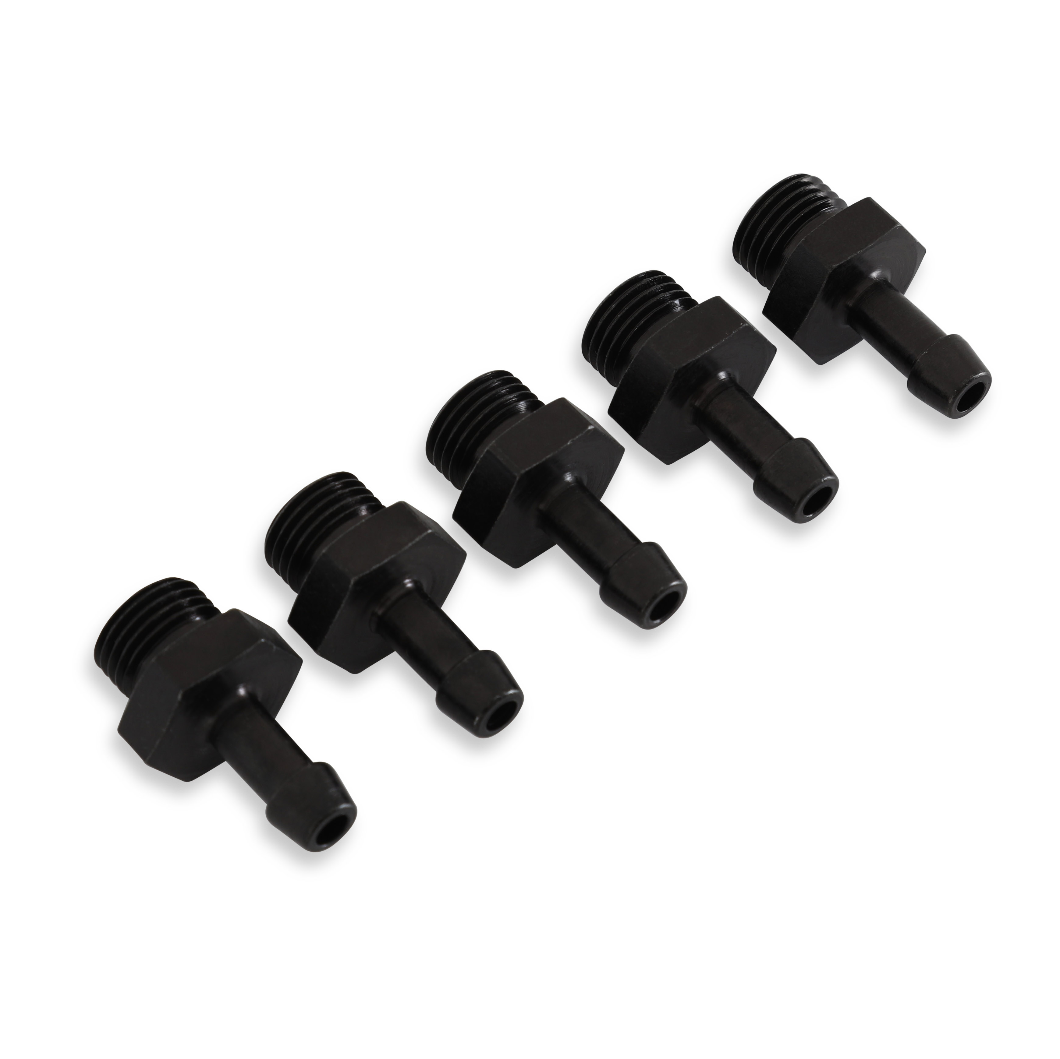 PartzBiz CM 25-393 - AEM Adjustable Fuel Pressure Regulator Barb Fitting -6 (9/16"-18) to 7mm - 5 PK