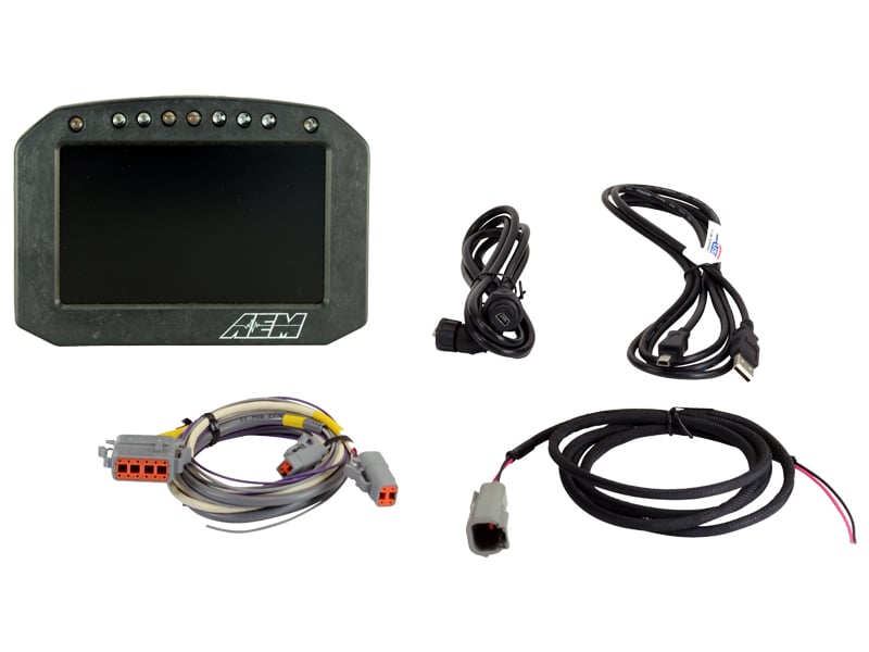 AEM CD-5FL Carbon Flat Panel Logging Display – AEM EV 30-5601F