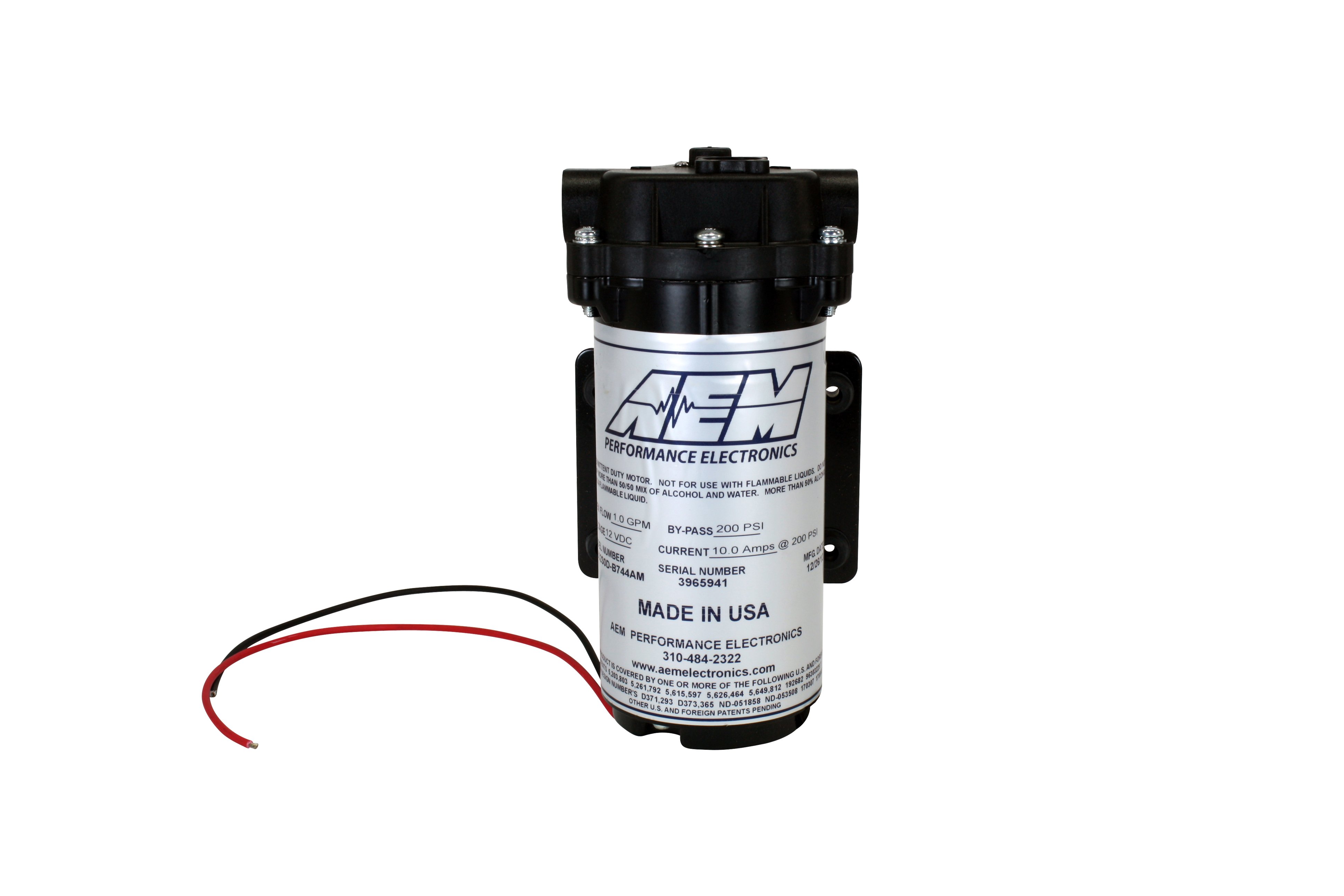 PartzBiz CM 30-3015 - AEM Water/Methanol  1/4" Push-Lock Hose Pump