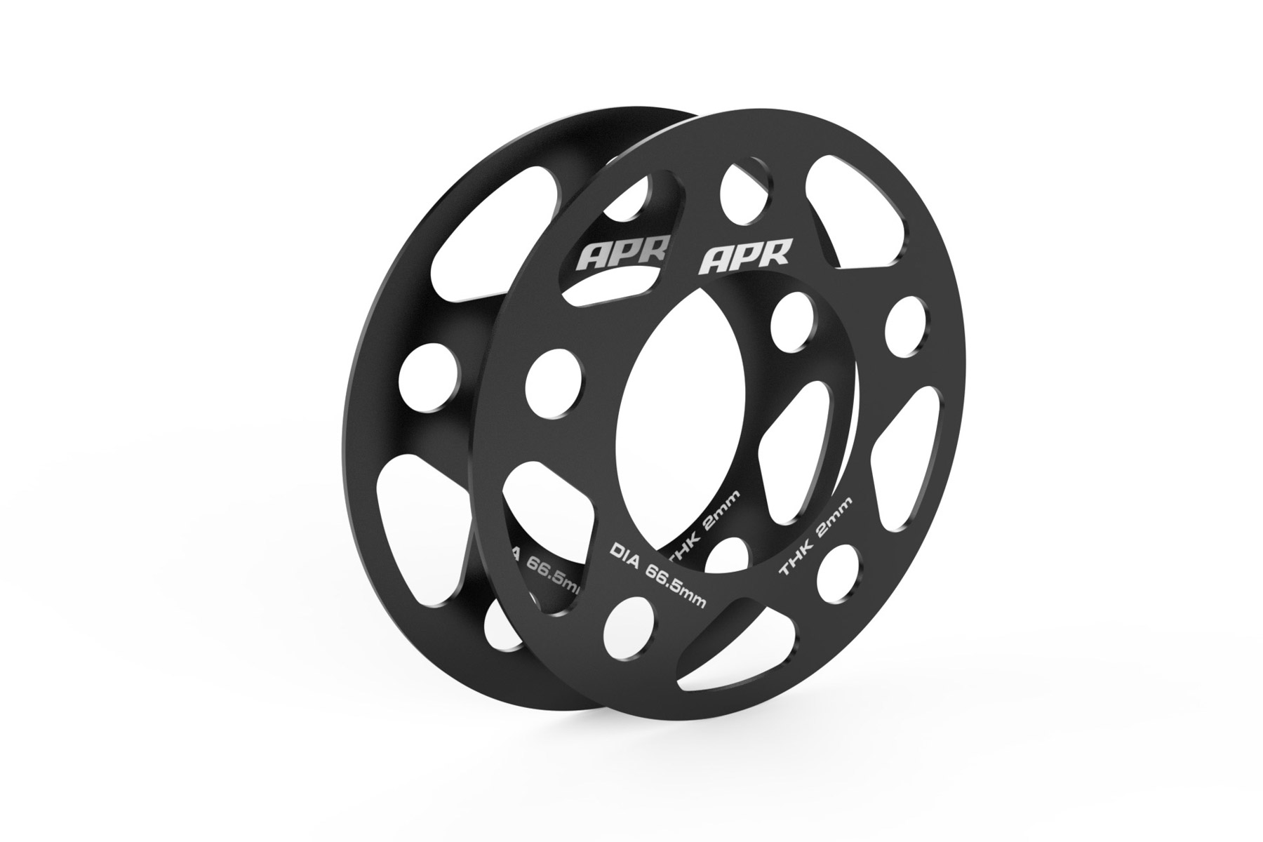PartzBiz CM MS100159 - APR Spacers (Set of 2) - 66.5mm CB - 2mm Thick