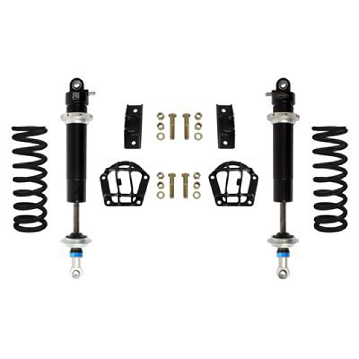 PartzBiz CM 030340-SDS - Detroit Speed Front Coilover Kit - Single Adjustable Shocks