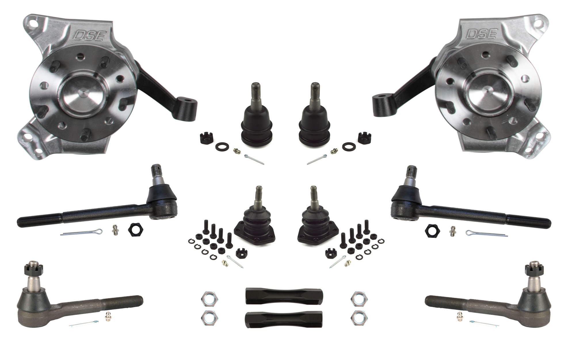 PartzBiz CM 032091DS - Detroit Speed - Front Drop Spindle Kit
