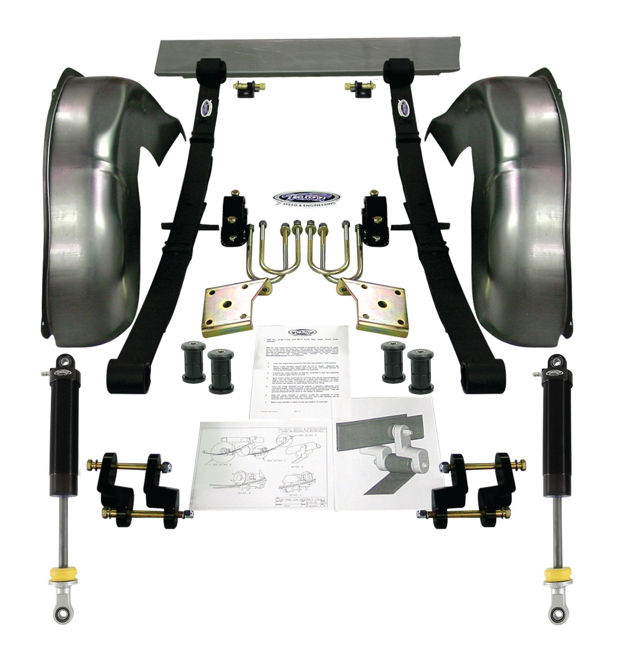 PartzBiz CM 041205DS - Detroit Speed Mini-Tub Kit - 2 in. Drop