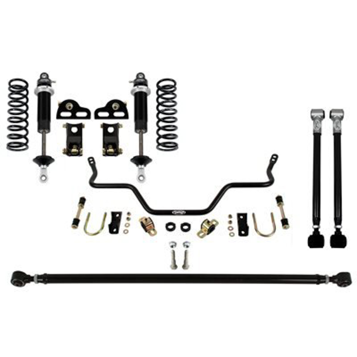 PartzBiz CM 041644-RDS - Detroit Speed - Rear Speed Kit 2 - Double Adjustable Remote Shocks - 3 in. Axle