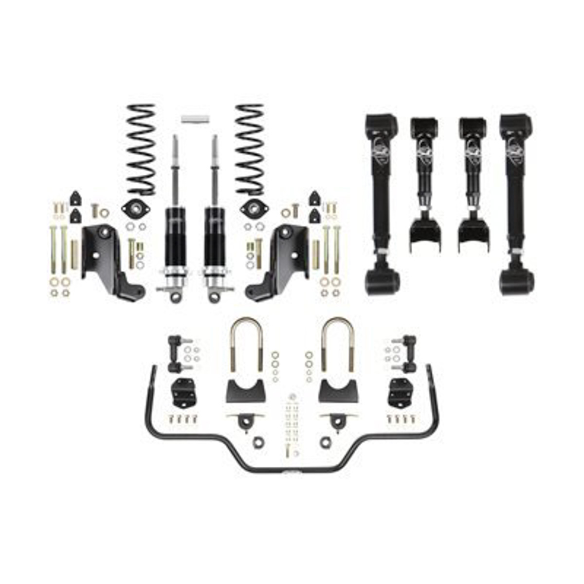 PartzBiz CM 041646-SDS - Detroit Speed - Rear Speed Kit 2 - Single Adjustable Shocks
