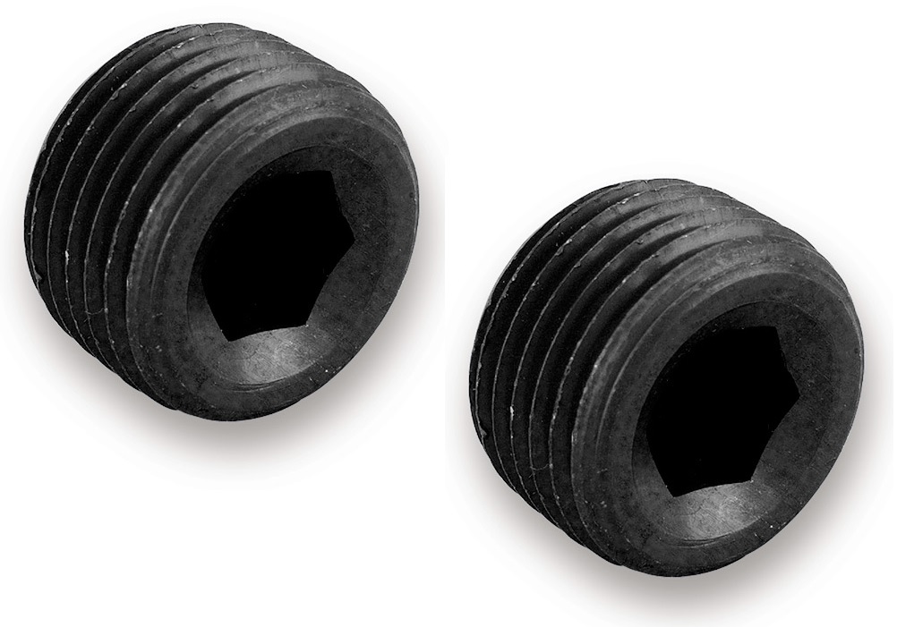 PartzBiz CM AT593202ERL - Earl's 1/8" NPT Internal Plugs - Black