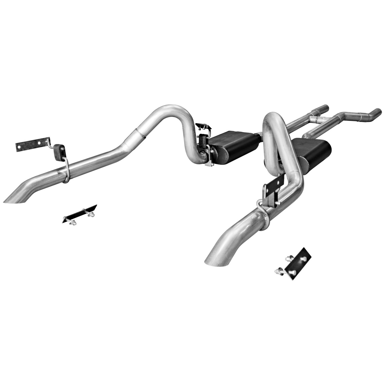 PartzBiz CM 817282 - Flowmaster American Thunder Crossmember-Back Exhaust System
