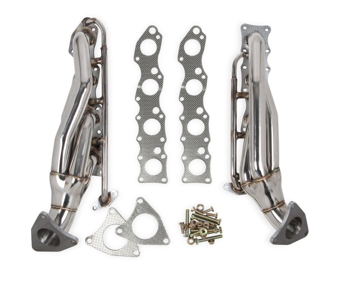 PartzBiz CM 11147FLT - Flowtech Shorty Headers - Polished