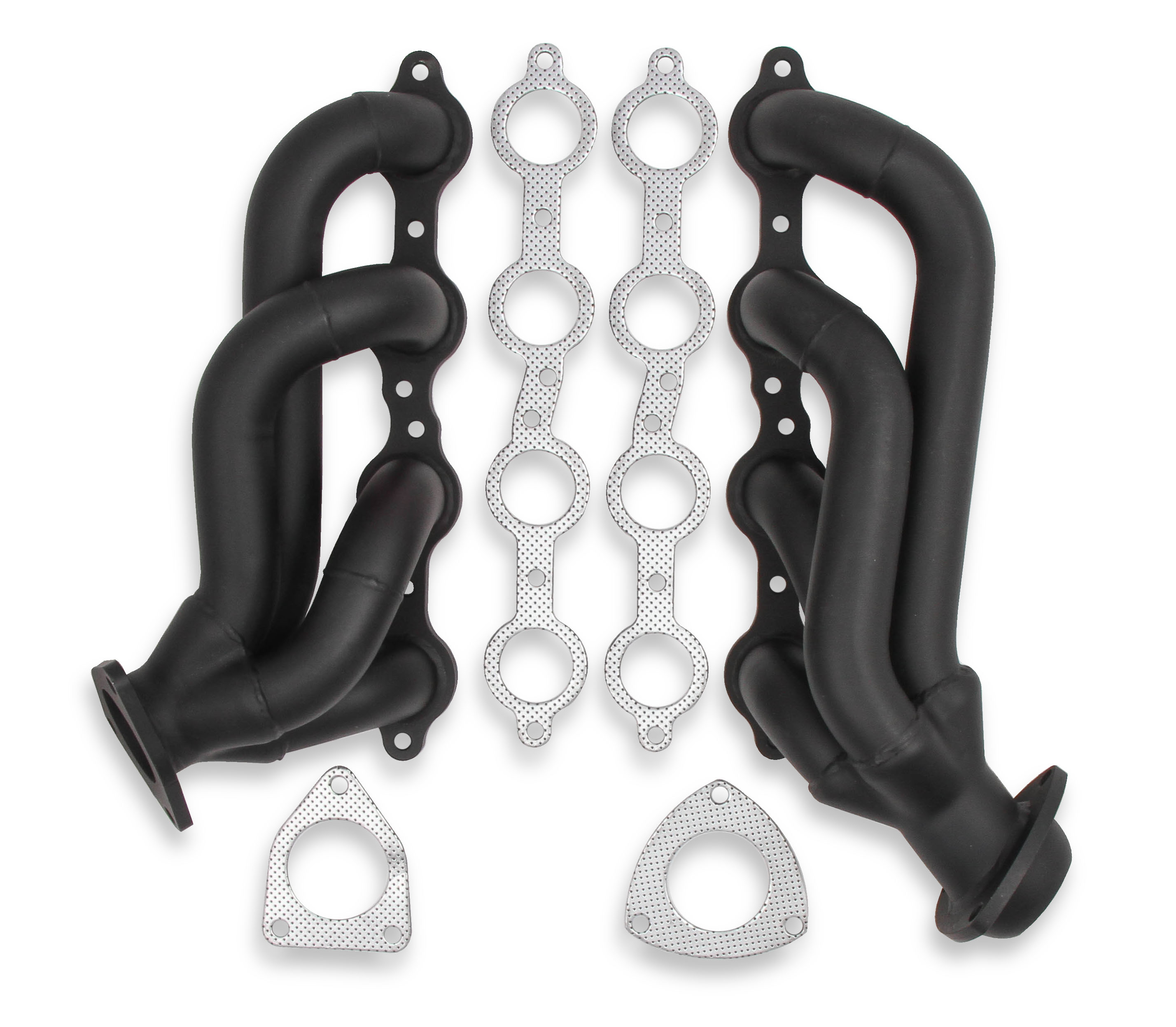 PartzBiz CM 11143FLT - Flowtech Shorty Headers - ทาสีดำ