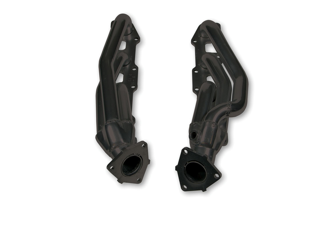 PartzBiz CM 91730FLT - Flowtech Shorty Headers - Black Painted