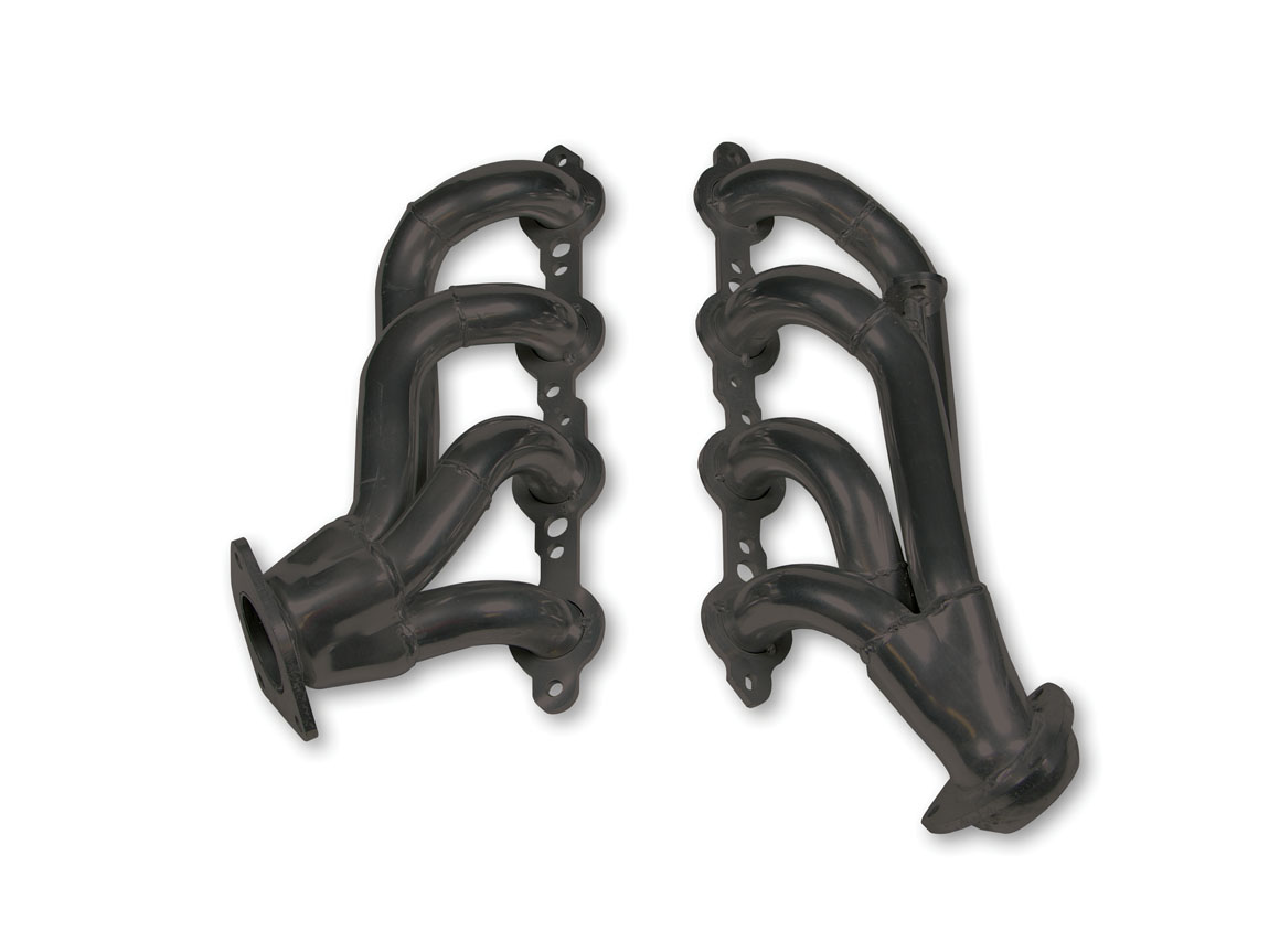 PartzBiz CM 91834FLT - Flowtech Shorty Headers - ทาสีดำ