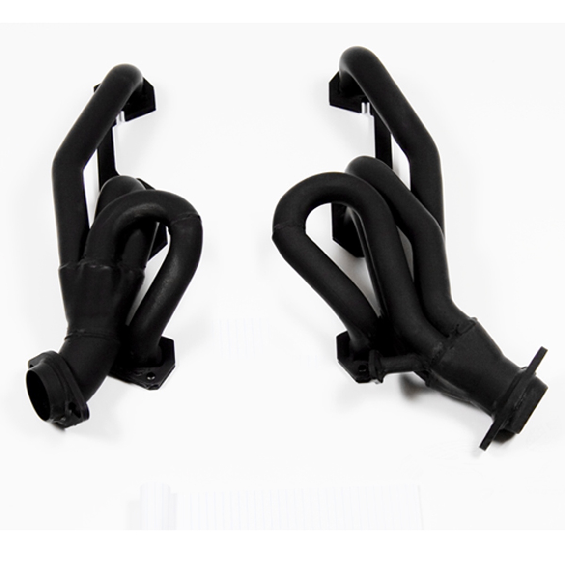 PartzBiz CM 91940FLT - Flowtech Shorty Headers - Black Painted