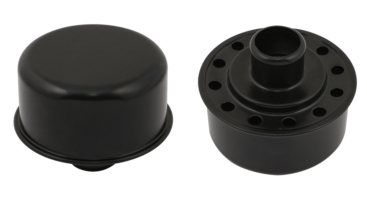 PartzBiz CM 9810BP - Mr. Gasket Push-On Breather - Flat Black